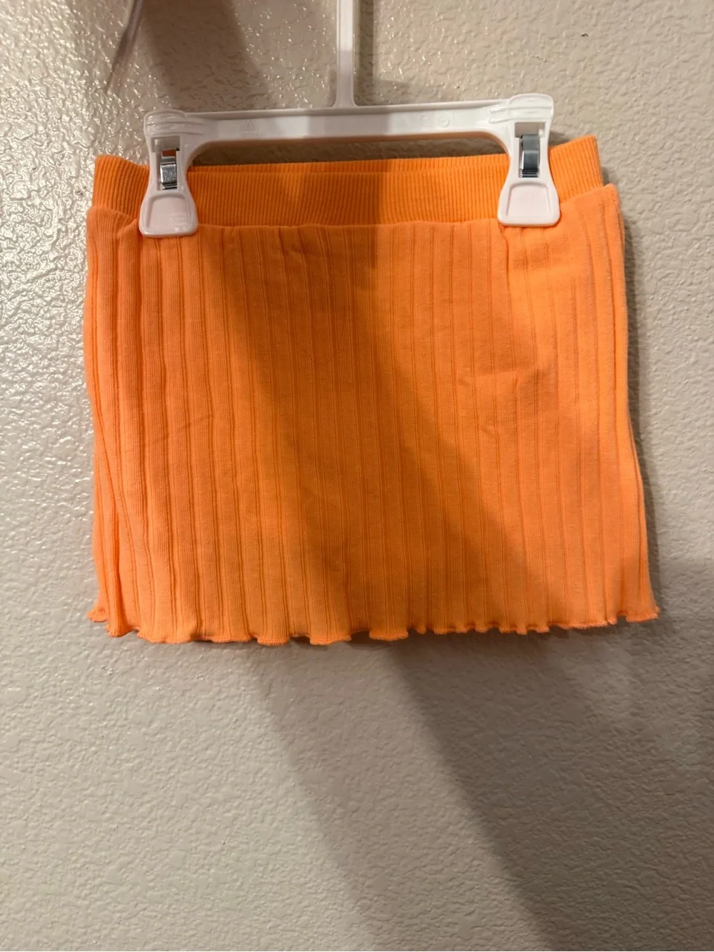 Juicy Couture Kids Orange Ribbed Ruffle Tank & Skirt Set